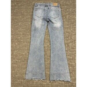 RSQ Girls Low Rise Flare Denim Jeans w/ Raw Hem - Size 12